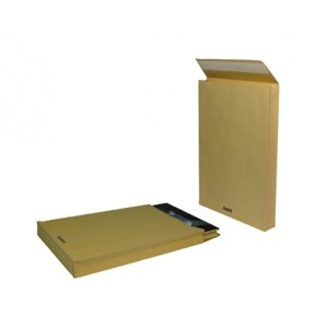 Buste a sacco avana c/soffiett0 e fondo quadro - 25x35 cm Foto prodotto