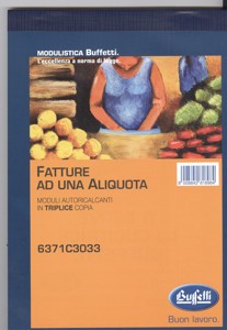 BL FATTURE 1 ALIQ 33X3 AUT 21,5X14,8 Foto prodotto